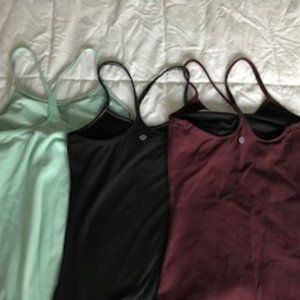 Lululemon Power Y Tank Set Maroon